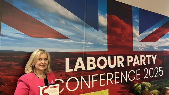Melissa at Labour Party Conference 2025